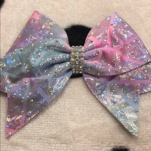 Swarovski crystal cheer bow